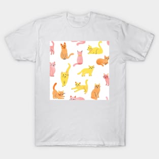 Kitty Pattern T-Shirt